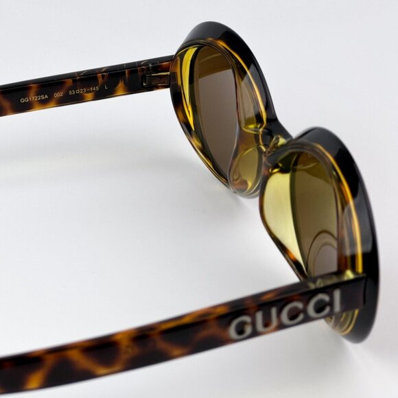 Gucci GG1722SA 002 BRAND NEW Sunglasses Spotted Havana Nicotine Brown Unisex